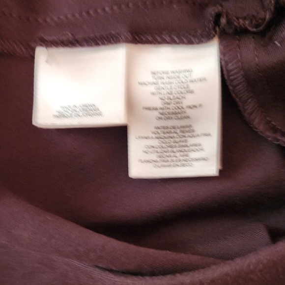 Anne Klein Brown Pull-On Ankle Pants - Picture 6 of 7